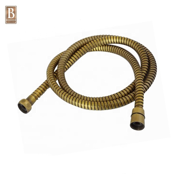 High-quality Bathroom Accessories Zirconium Gold Flexible Shower Hose