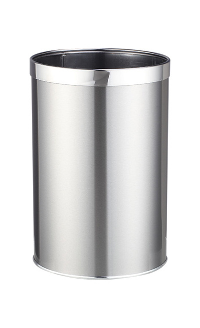 5L Foot Pedal Operated Round Shaped Indoor Kitchen Food Gold Trash Can Stainless Steel Waste Bin