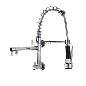 Pull Out Flexible Pre Rinse Spray Water Spring Kitchen Faucet For Business