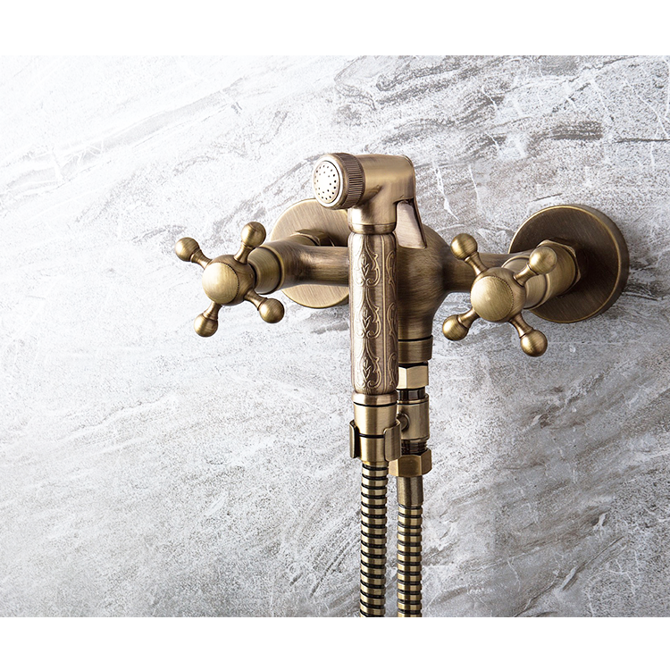 Bathroom brass hand good quality bathroom bidet spray shower set brass shattaf set bathroom hand shower