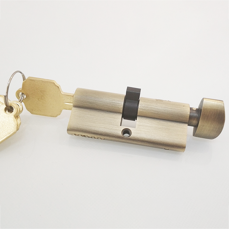 Suppliers Single Knob Brass High Security Round Storefront Key Euro Mortise Door Lock smart Cylinder