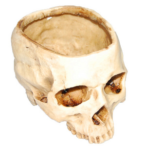 Halloween Resin Skull Flowerpot Ashtray Skeleton Head Ornament Tricky Funny Personality Flowerpot