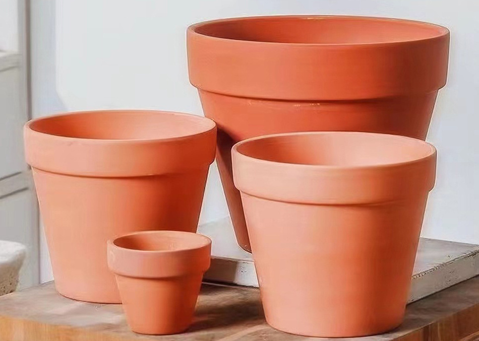 Terracotta Pot Clay 2,3,4,5,6,7 inch Ceramic Pottery Planter Cactus Flower Genus Mammillaria Pots with Drainage Hole