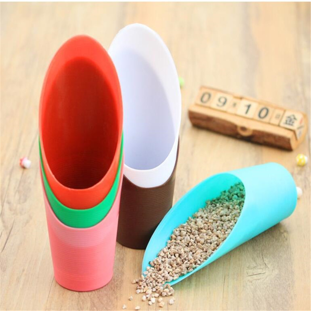 Plastic Succulent Cup Shovel Soil Scoop Spade Color Shovels Green Plant Potted Gardening Planting Bonsai Garden Hand Tool