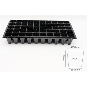 9 cm height 50 cells plug tray forest BPA Free Plastic Gardening Germination with Drain Holes Reusable Plant Grow Plug Tray