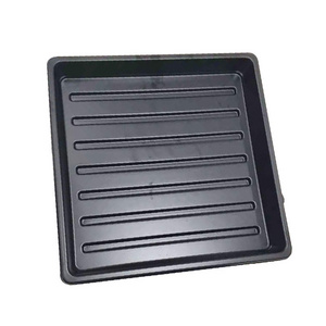 1010 microgreens tray black 10.6*10.6"*1.4" No Drain Holes Seed Growing Trays Thickened Garden Plant Seed Starter