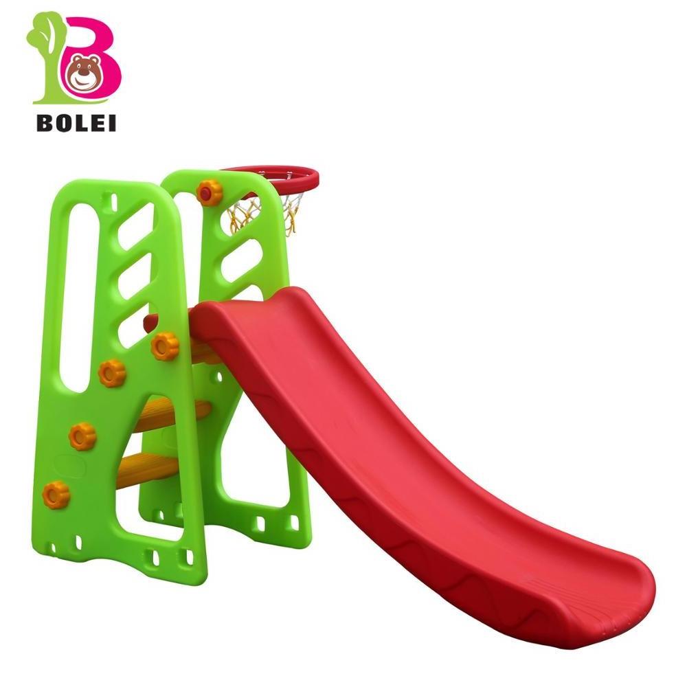 2022 New  4 in 1 Kids Outdoor Indoor Playground Plastic Swing And Slide Set