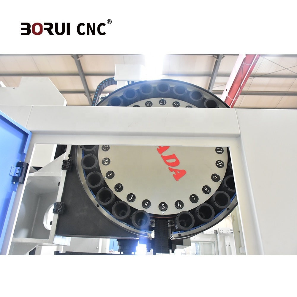 BR1312 4 Axis Gantry Type Cnc Milling Machine Spindle Taper Bt50 Fanuc System Milling Machine Motor Single 15 Provided Customer