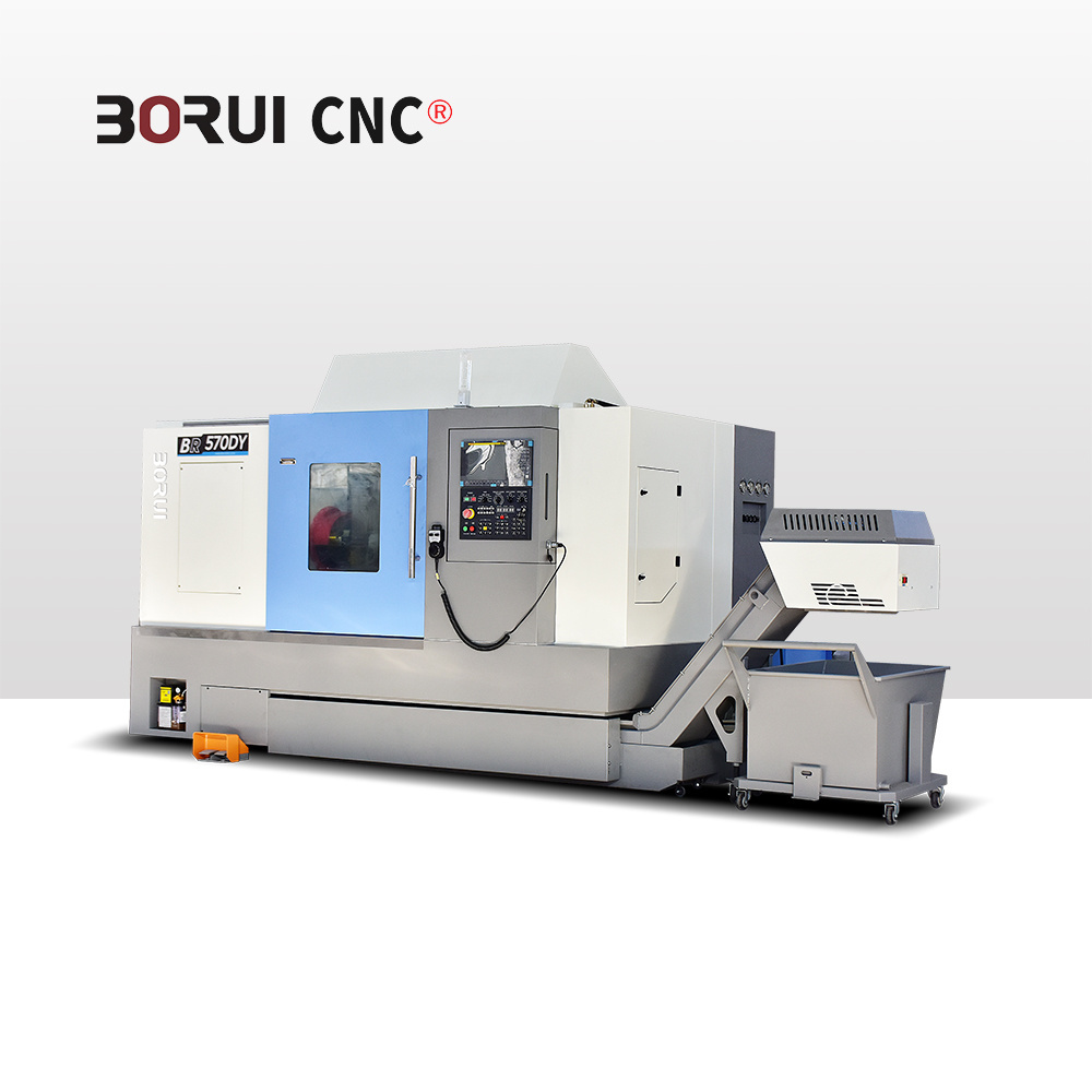 Max. Swing Diameter (mm) 558 Low Cost High Precision GSK OR SYNTEC BR-570DYSlant Bed CNC Lathe Automatic