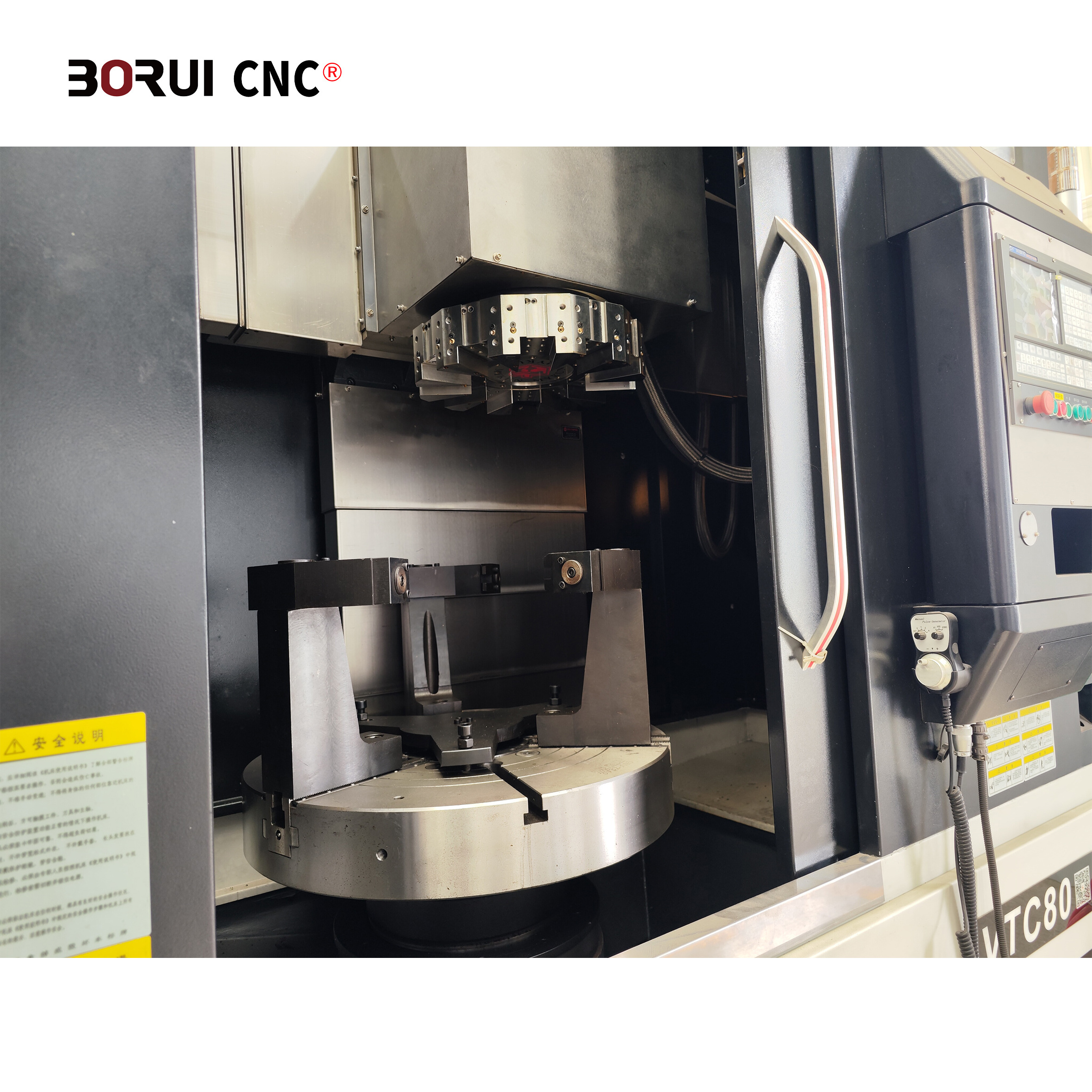 BORUI VTC50 automatic china factory cnc vertical lathe auto wheel cnc lathe vertical lathe