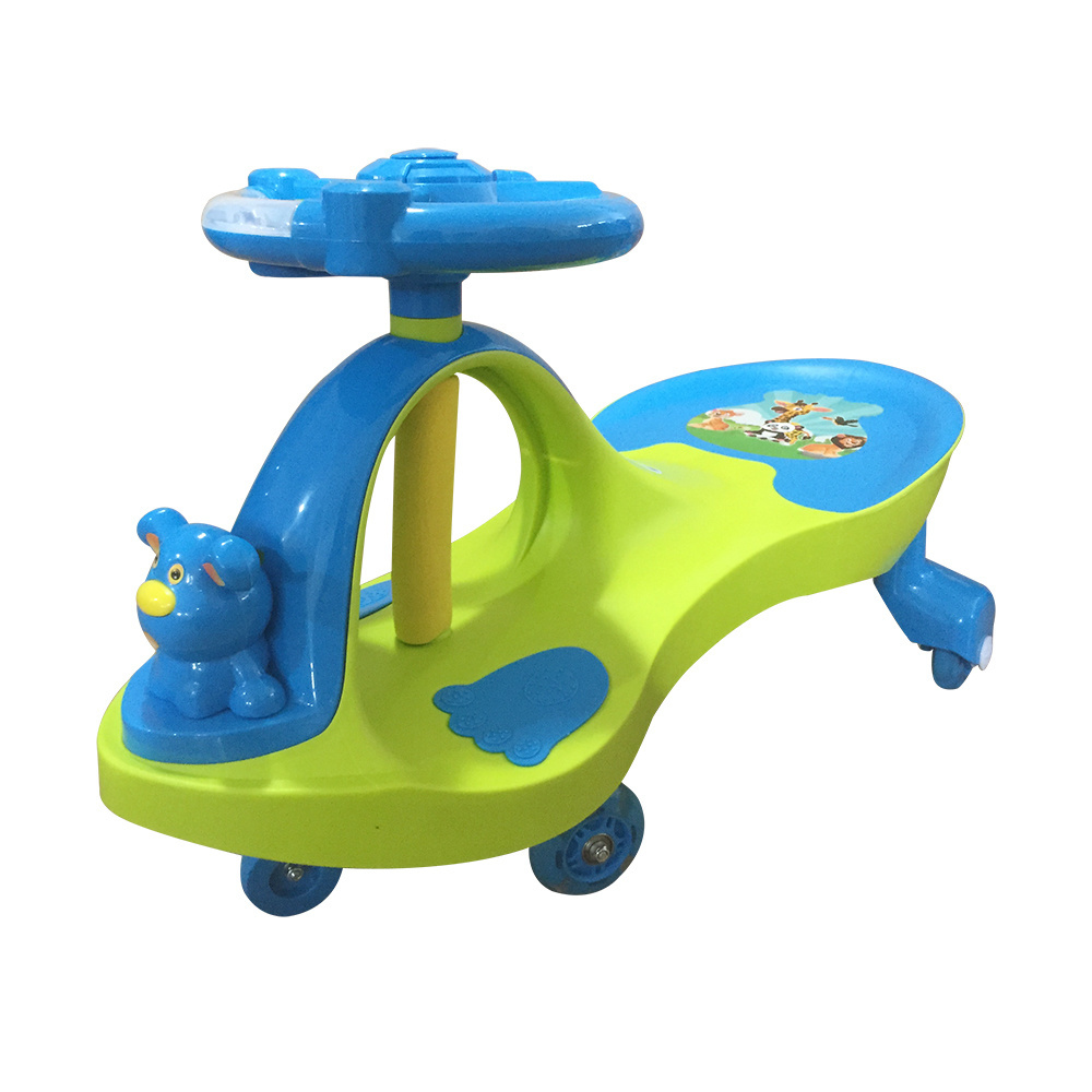 Special color 6 wheels wiggle car 286.6lbs load ride on twist car for Parent-child interaction