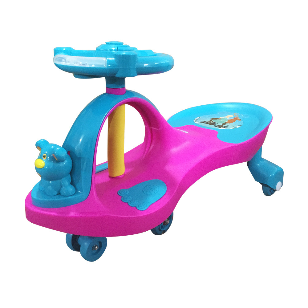 Special color 6 wheels wiggle car 286.6lbs load ride on twist car for Parent-child interaction