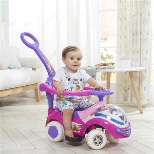 Kids Push Car Plastic Ride On Baby Toy Car with light and music Foot to Floor Baby Swing Car wih Handle