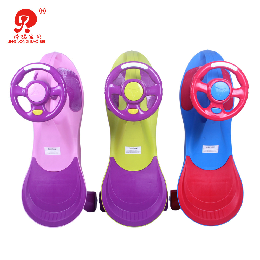 China hot sale wiggle car children mini swing twist car for kids to drive