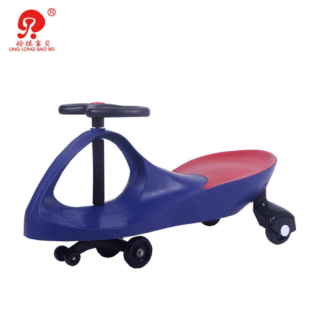 Factory price children balance car recycle pp manpower plastic kids wiggle car baby twist car