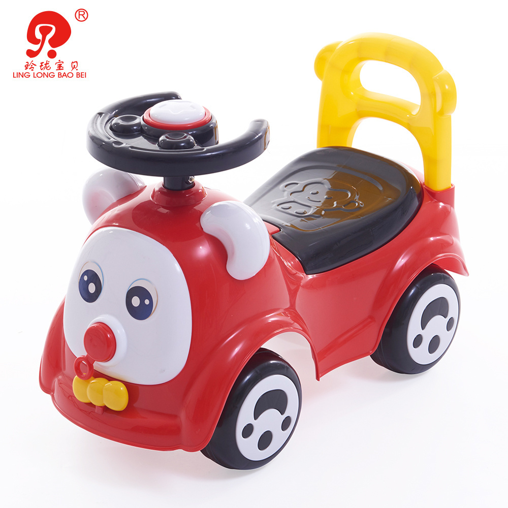 Car shaped baby walker no battery powered four wheels ride on mini toy car for children