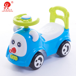 Car shaped baby walker no battery powered four wheels ride on mini toy car for children