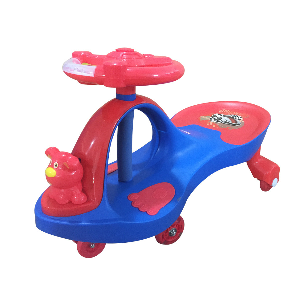 Special color 6 wheels wiggle car 286.6lbs load ride on twist car for Parent-child interaction