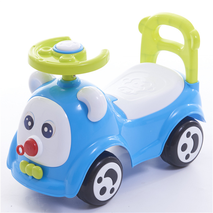 Hot sale cheap price baby face and monkey face can choose swing car with BB horn ride on car children