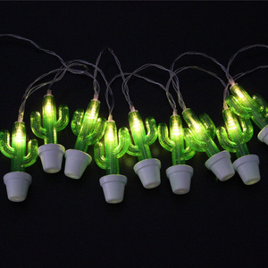 10 LED Cactus with Pot Battery Light More Popular