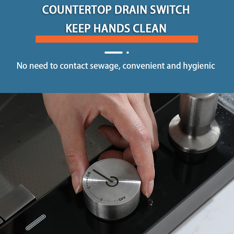 Temperature Display Piano Key Button Waterfall Smart 304 Stainless Steel Nano Pull Out Faucet Kitchen Sink Manufacturer