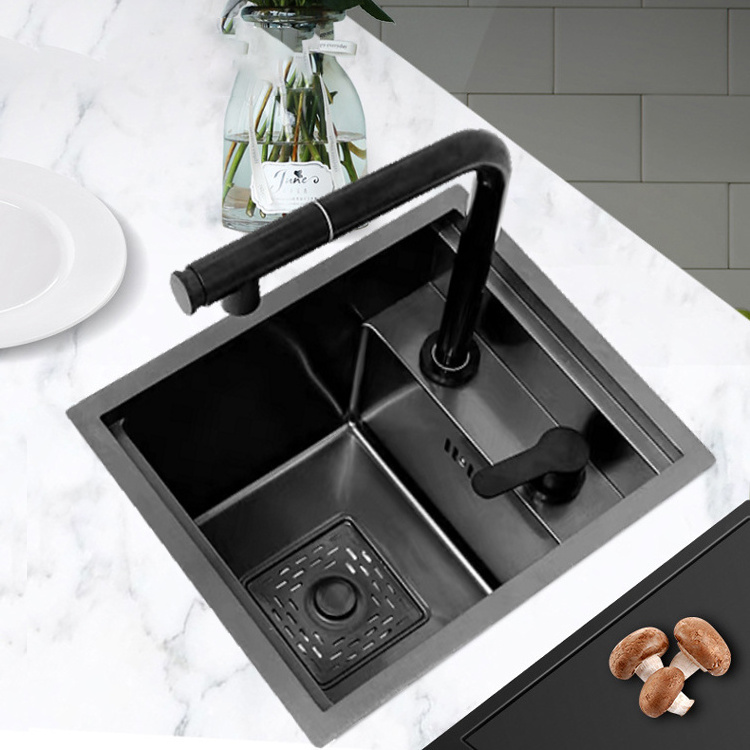 Bar Wash Basin Sinks PVD Nano Stainless Steel De Cocin Commercial Small Kitchen Sink