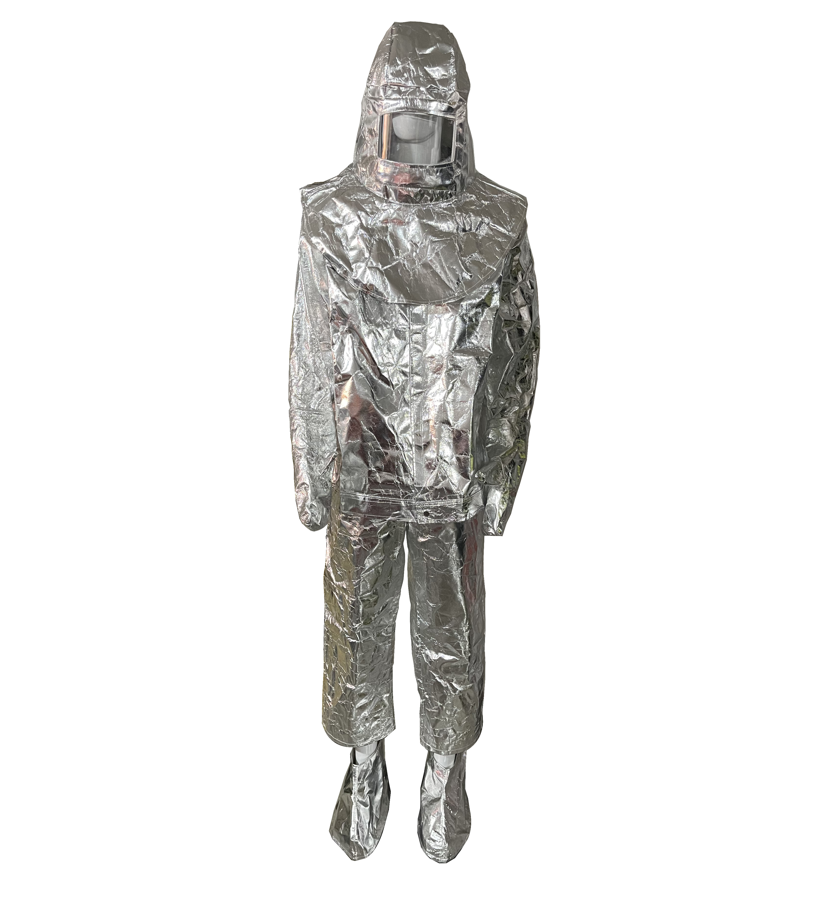 Aluminized Thermal Insulation Suit 1000 Degree Aluminum Foil Heat Resistant Firefighter Suit