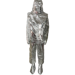 Aluminized Thermal Insulation Suit 1000 Degree Aluminum Foil Heat Resistant Firefighter Suit