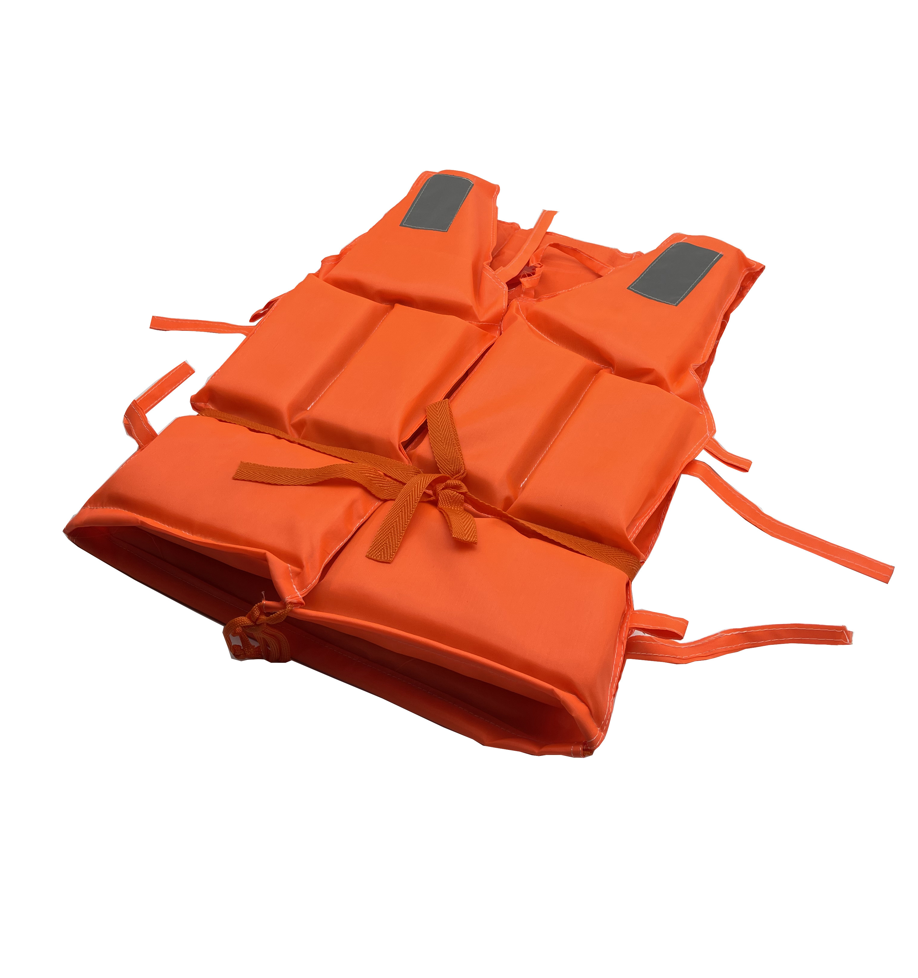 Hot Sale Adult Orange Life Jacket Swimwear Polyester Professional Life Jacket Vest for Water Sports Swimming Drifting Surfing