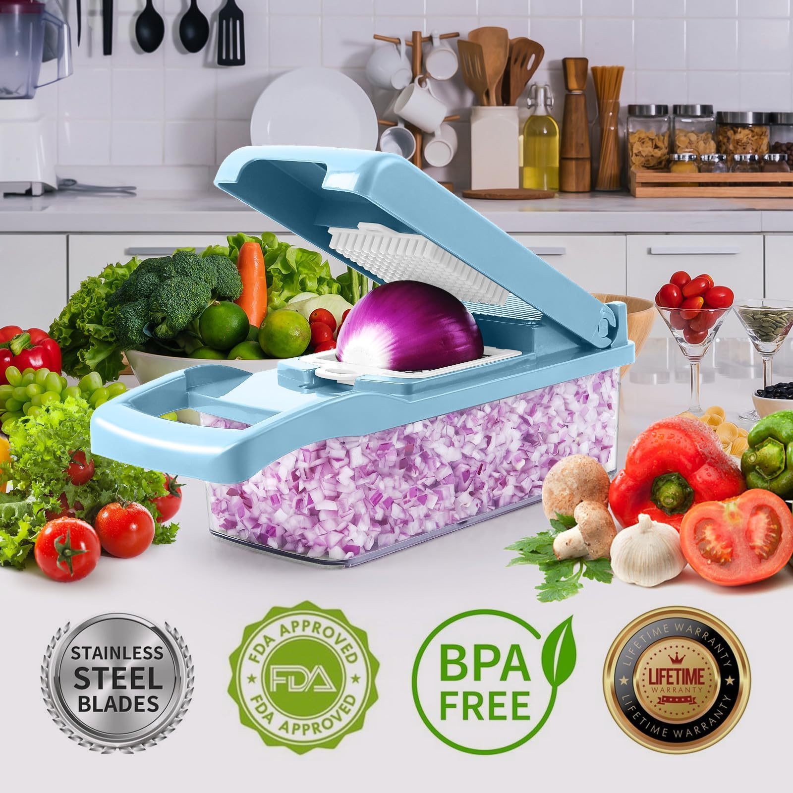 multifunction food veggie slicer chopper onion dicer vegetable cutter set egg slicer hand chopper for vegetables