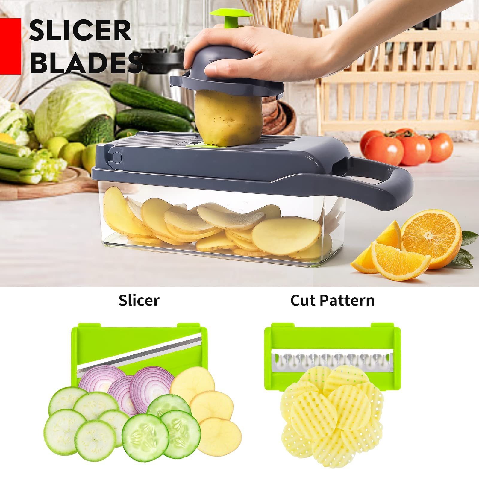 multifunction food veggie slicer chopper onion dicer vegetable cutter set egg slicer hand chopper for vegetables