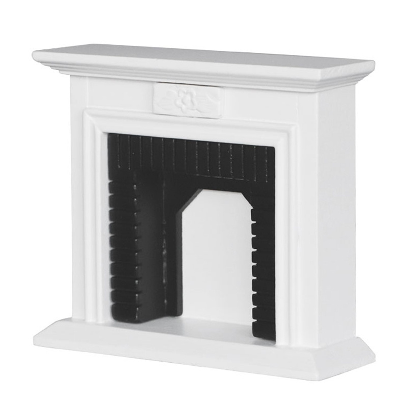 1:12 doll house DOLLHOUSE MINIATURE mini furniture accessories exquisite white fireplace warm