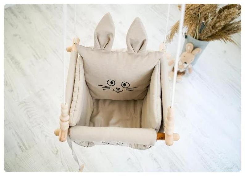 Swing Baby Chair Indoor Baby Nursery Swing First Birthday Gifts  wood  baby swing