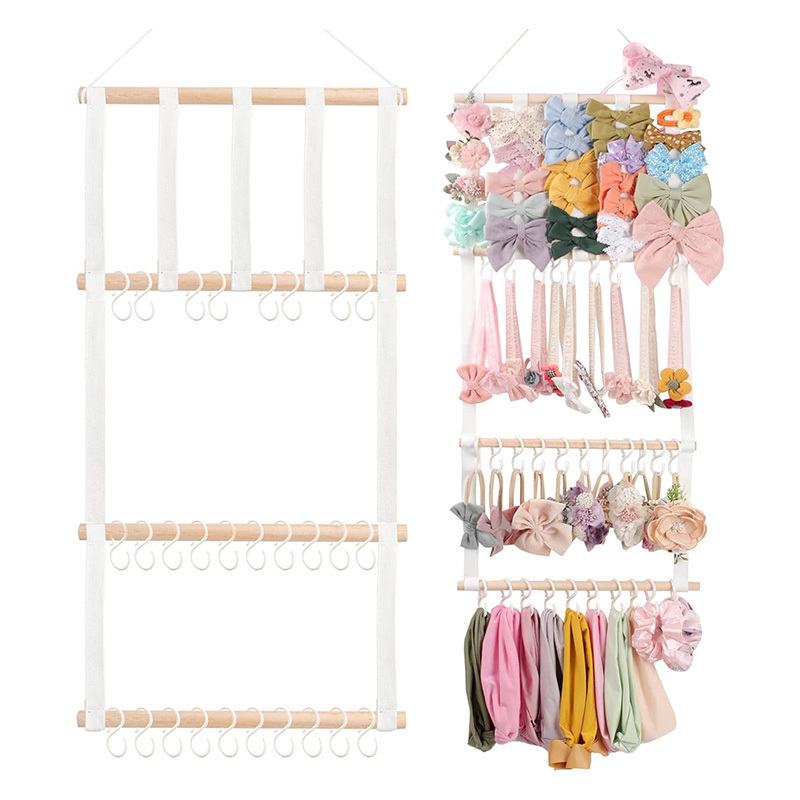 OEM Baby Hair Accessories Organizer Storage Wall Hanging Decor for Toddler Girls Room