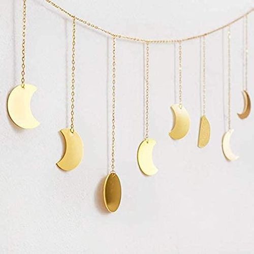 Clip Photo Display Moon Phase Garland Moon Phase Wall Hanging