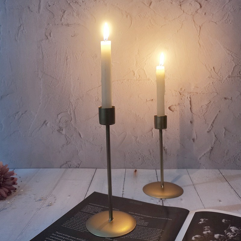 Black Candle Holders for Taper Candles Decorative Candlestick Holder for Wedding Dinning Party Home Decoration Carton Christmas