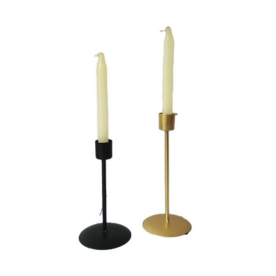 Black Candle Holders for Taper Candles Decorative Candlestick Holder for Wedding Dinning Party Home Decoration Carton Christmas