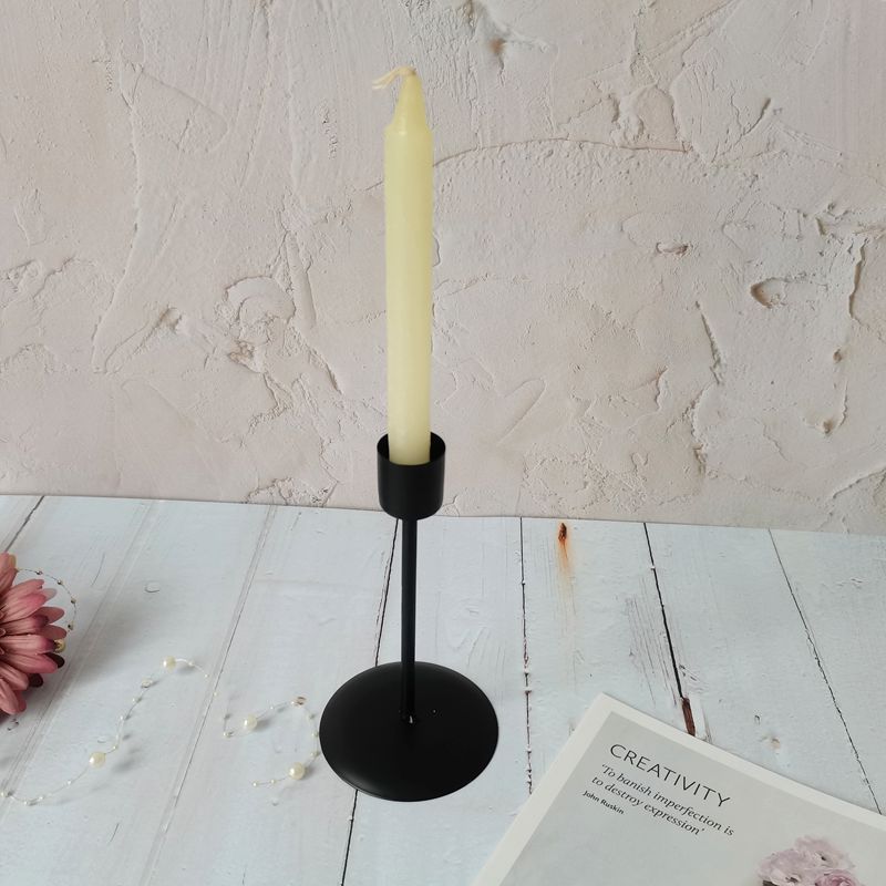 Black Candle Holders for Taper Candles Decorative Candlestick Holder for Wedding Dinning Party Home Decoration Carton Christmas