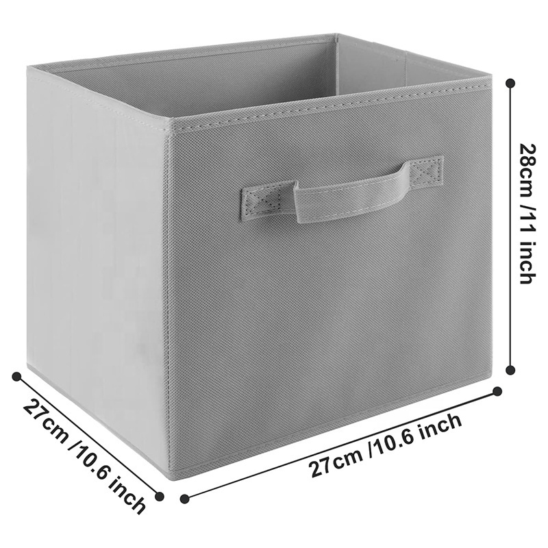 Foldable Storage Boxes Bin Collapsible Fabric Storage Cubes Organizer Shelf