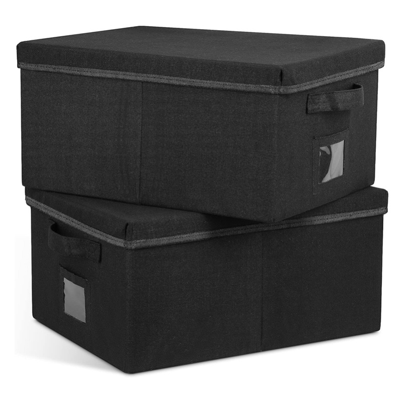 Closet storage box with lid folding souvenir storage box Stackable cardboard storage container for clothing Barbie shoes