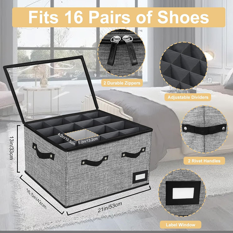 Stackable closet shoe storage box for the entrance channel foldable shoe storage rack transparent shoe box