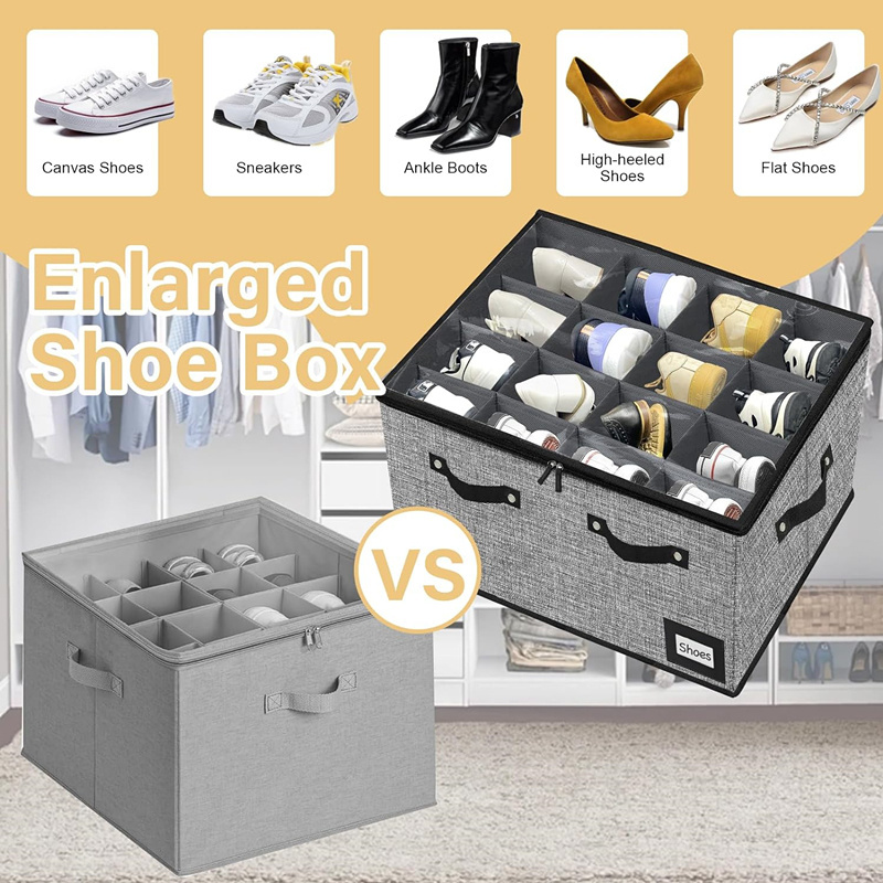 Stackable closet shoe storage box for the entrance channel foldable shoe storage rack transparent shoe box