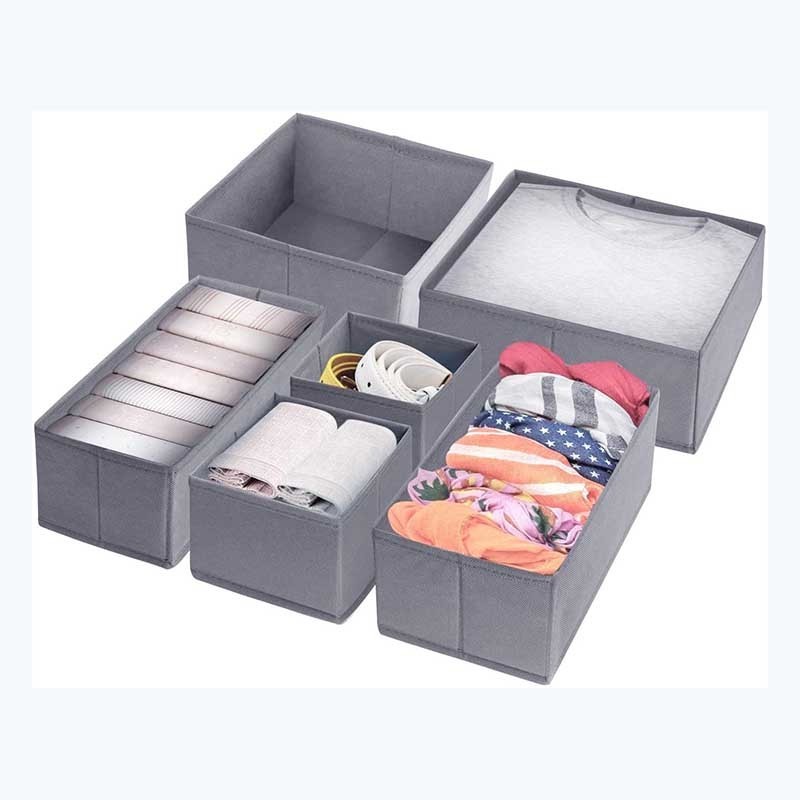 Foldable fabric Organizer Basket Bins for Underwear Bras,Foldable Cloth Storage Box,fabric drawer organizer