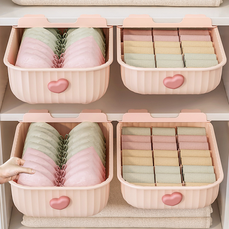 Bra Underwear Drawer Organizer bra Dividers Cell Fabric Foldable Dresser Closet Organizers and Storage Boxes for Baby Clothes