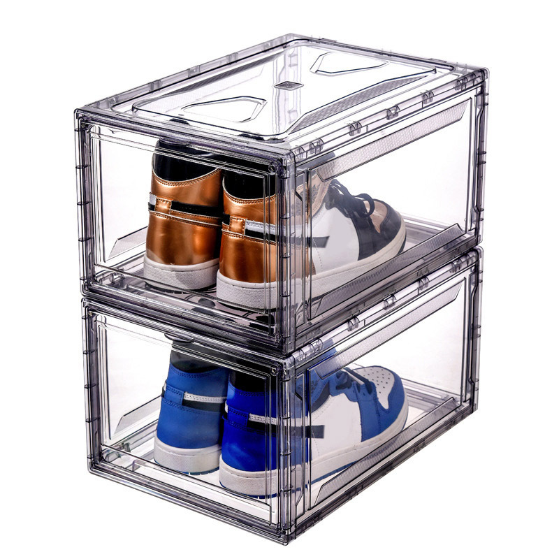 Bins Stackable Cubes  Modern Rectangle Folding Home Box Foldable Storage Boxes clear shoe box