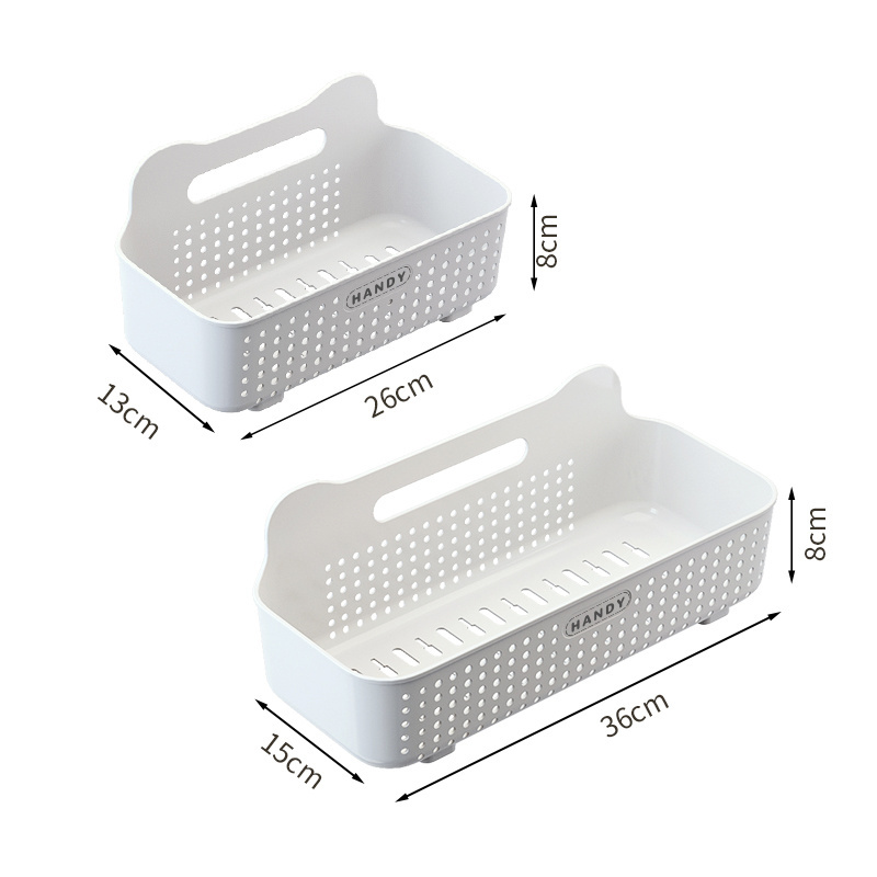 Kitchen Bathroom storage plastic boxes & bins Organizer Wall Mounted Storage plastic Hanging Basket