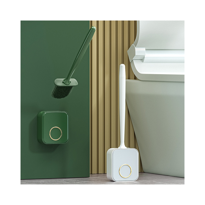 Easy to Install Wall Mounted Toilet Brush and Holder Set Disposable Bathroom Cleaning Set disposable toilet brush