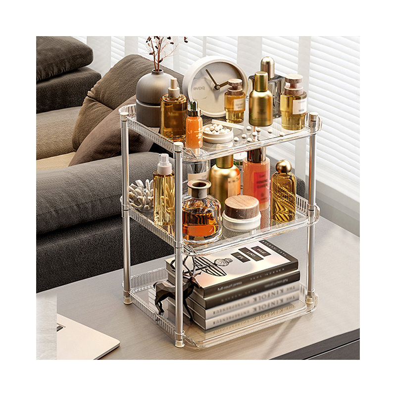 Multi-Functional 2.3.4.5.6.7.8 Display Rack Perfume Shoes Fragrances in Plastic for Kitchen and Bathroom Storage