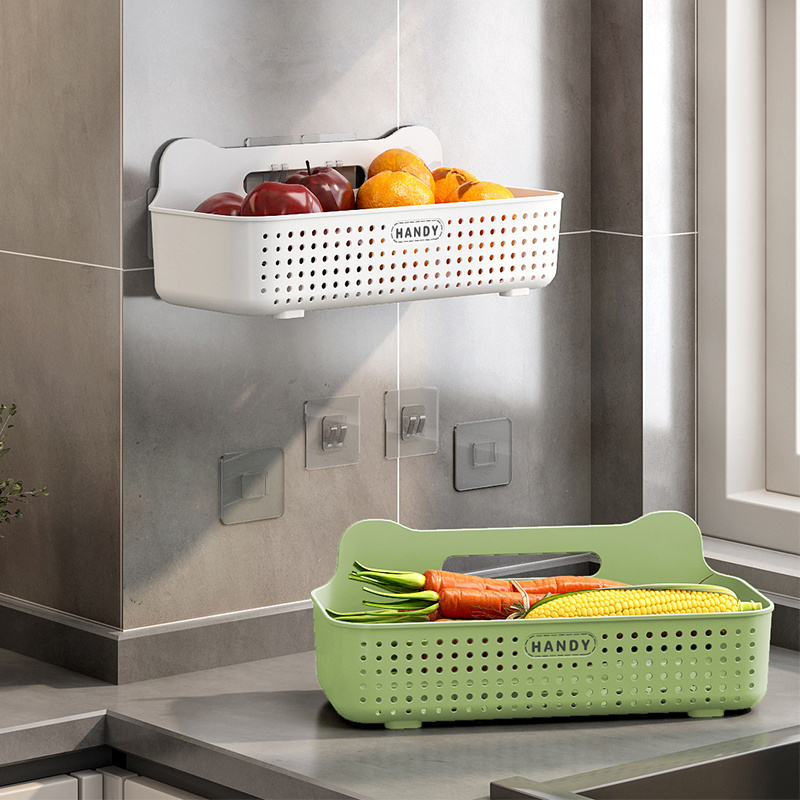 Multi-purpose Kitchen Vegetable Fruit Storage Basket Storage Rack Bathroom Accessories Under Sink Shelf Organizer Baskets