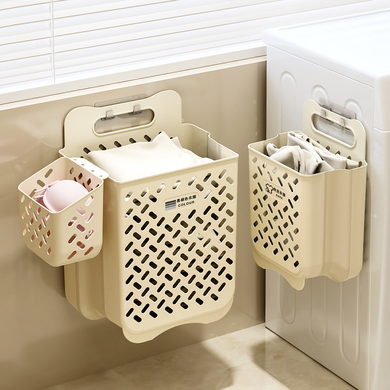 2023 Plastic laundry baskets storage baskets for dirty clothes box organizer folding clothes dirty waterproof clothes basket